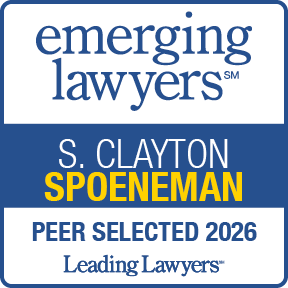 emerging lawyers S. CLAYTON SPOENEMAN PEER SELECTED 2026 Leading Lawyers™